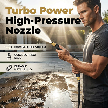 🚀HOT SALE 50% OFF - High-Pressure Direct Spray Water Nozzle - Wash at Home, Save Big! 🔥💦