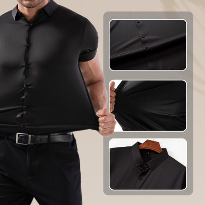 High Quality Summer Business Shirts For Men | Short Sleeve, Wrinkle Free, Stretch Fit Office Dress Shirt