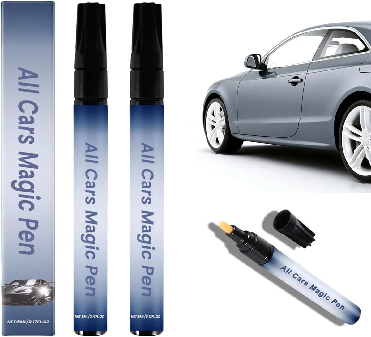 🔥Final 3 Day: 60%OFF🖊️Magic Car Scratch Removal Pen, Car Paint Scratches Quick Repair for All Car Colors