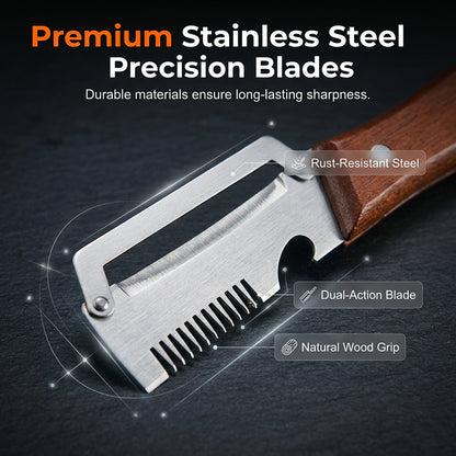 🎉BUY 1 GET 1 FREE🎁3-in-1 Scallion Shredder & Peeler Kitchen Tool