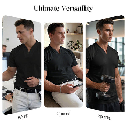 💎Men Gentlemans Business Short Sleeve Fitness T-shirt