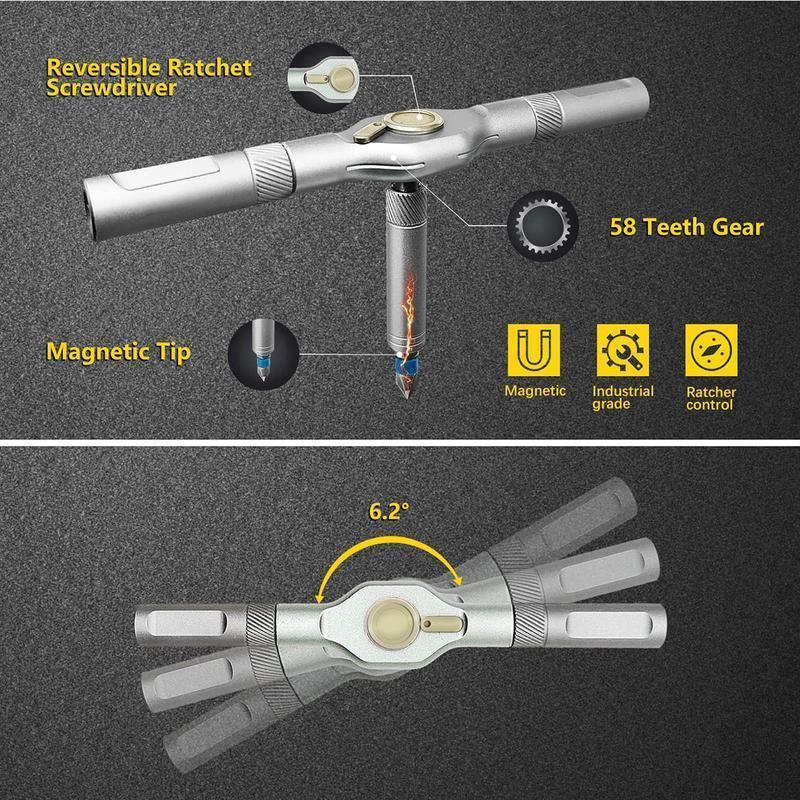24-in-1 Magnetic Ratchet Screwdriver Set