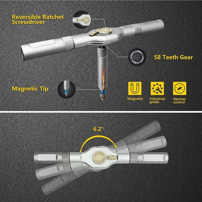 24-in-1 Magnetic Ratchet Screwdriver Set