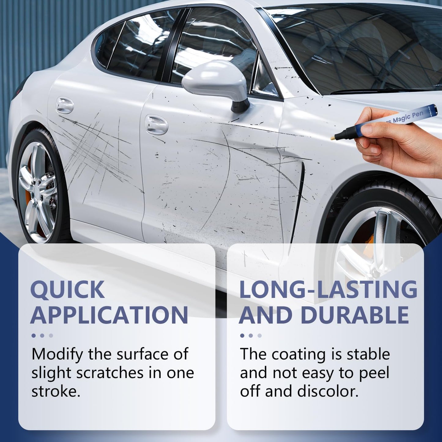 🔥Final 3 Day: 60%OFF🖊️Magic Car Scratch Removal Pen, Car Paint Scratches Quick Repair for All Car Colors