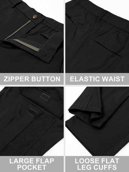 Men's Casual Loose Fit Cargo Pants – Breathable Durable Fashion Workwear Trousers