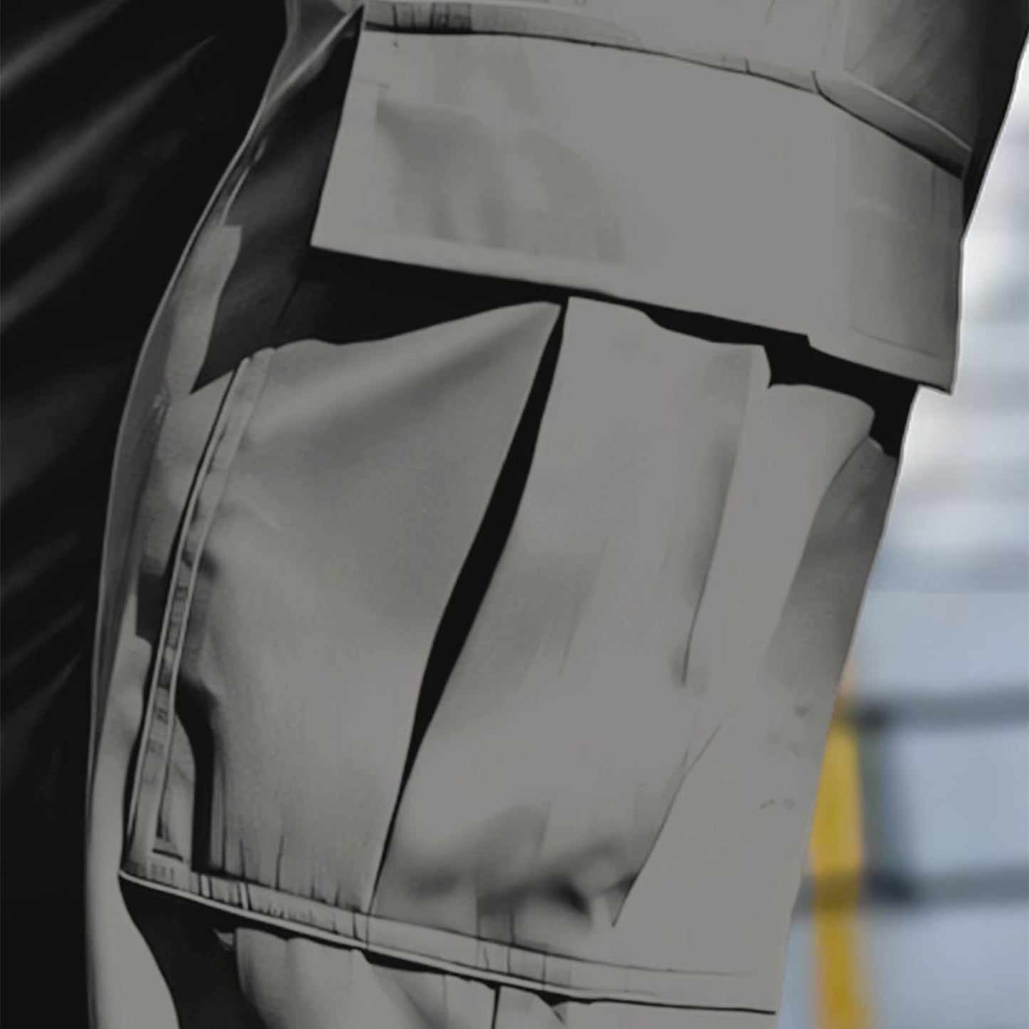 Men's Casual Loose Fit Cargo Pants – Breathable Durable Fashion Workwear Trousers