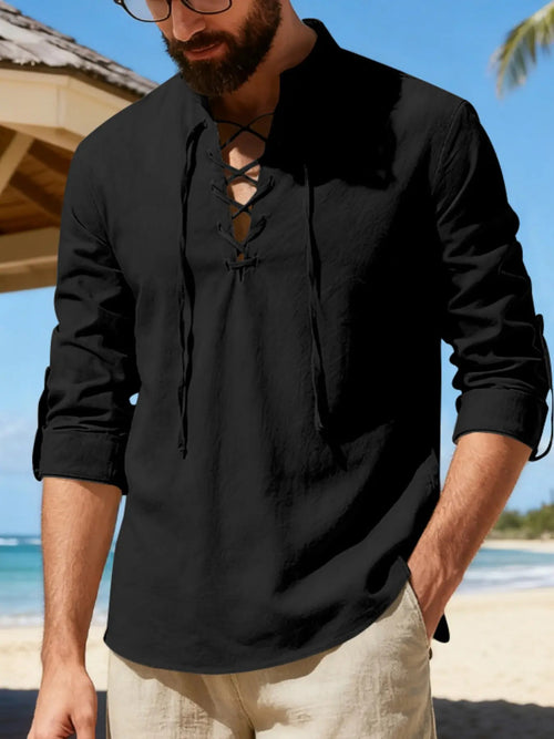 Men's Lightweight Breathable Linen Shirt
