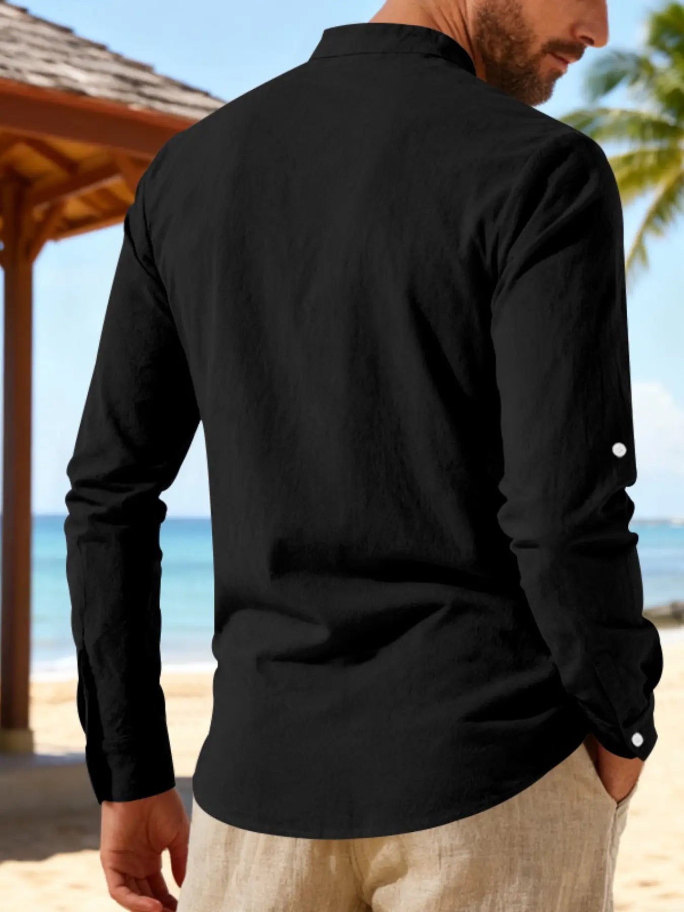 Men's Lightweight Breathable Linen Shirt