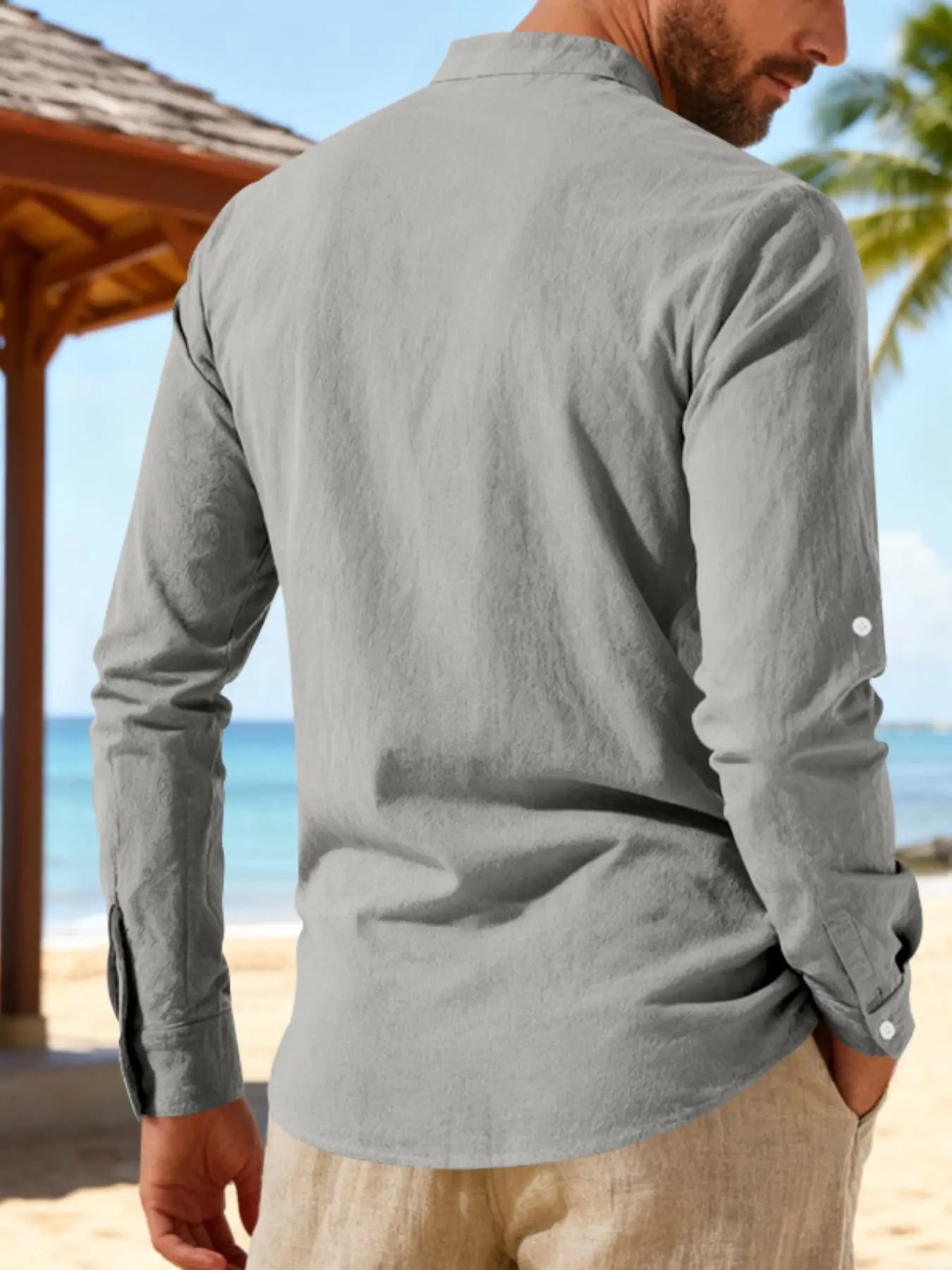 Men's Lightweight Breathable Linen Shirt