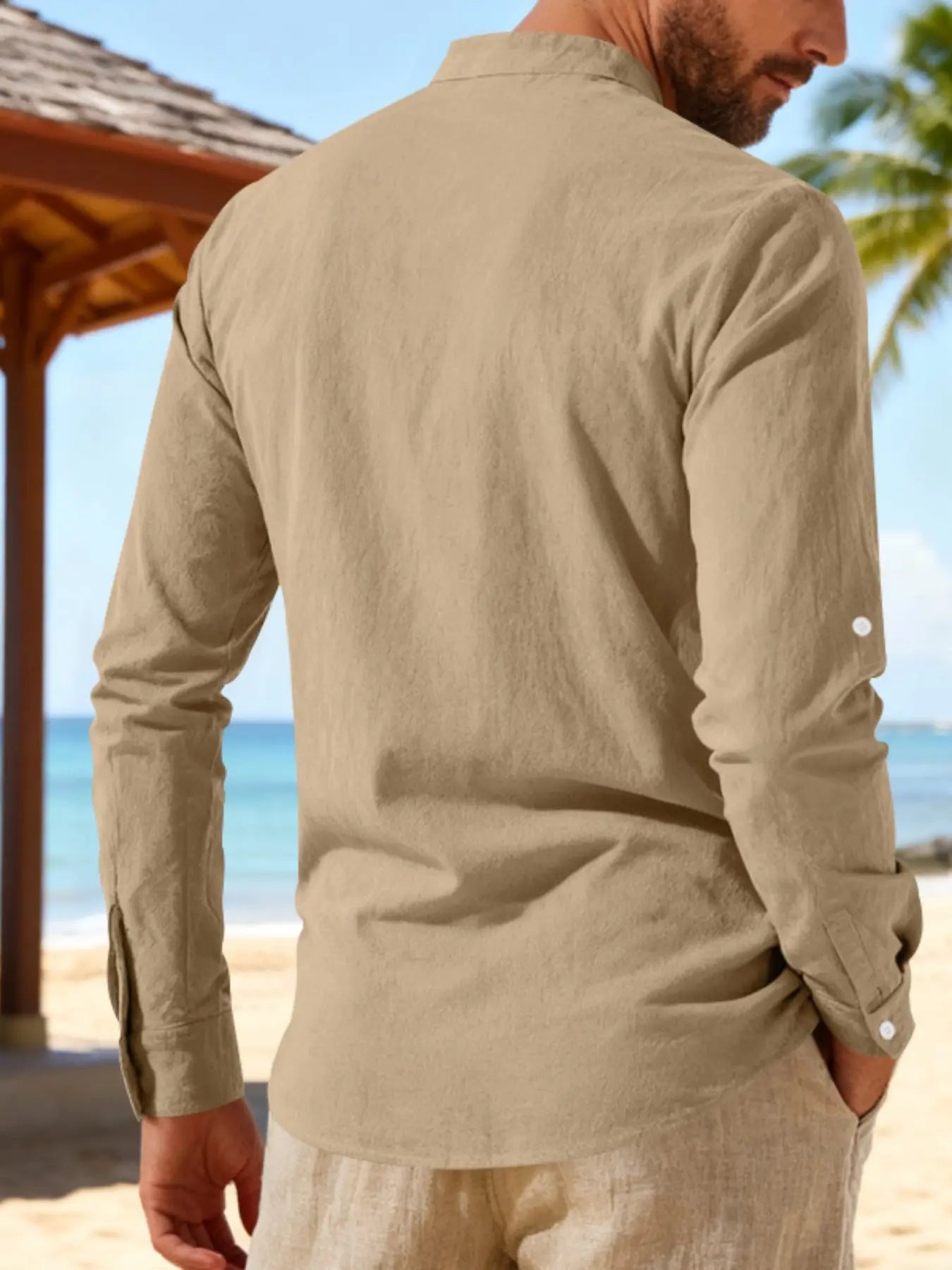 Men's Lightweight Breathable Linen Shirt