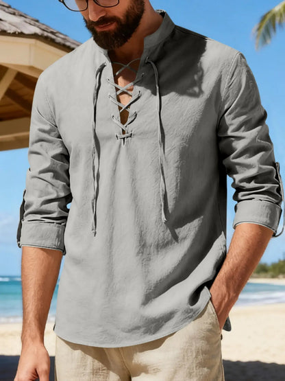 Men's Lightweight Breathable Linen Shirt